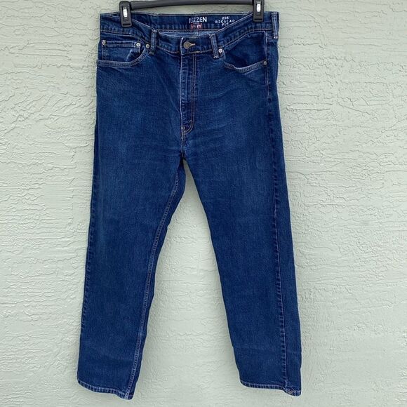 Denizen Levis 236 Regular Fit Mens Denim Blue Jeans Sz 38 x 32 - Picture 1 of 9